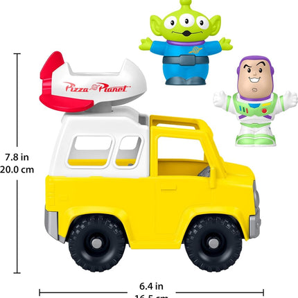 Fisher-Price - Disney and Pixar Toy Story Pizza Planet Truck Children's Toy with Buzz Lightyear and Alien Figures for Children from 18 Months