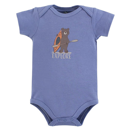 Hudson Baby Unisex Baby Cotton Bodysuits, Outdoorsy Cub, Preemie