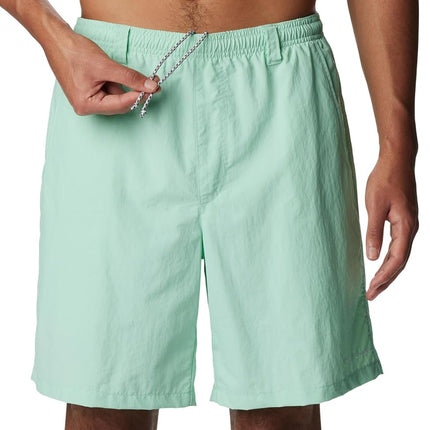 Columbia Pantalón corto de senderismo Backcast III Water para hombre, menta cay, M x 6L