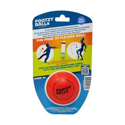 FootzyBall Bouncy Fidget String Football | Kid Teen Adult Active Play Kick Solo Practice Training Workout | Adjustable Stress and Anxiety Relief | Special Needs Sport Toys | by Blue Orange Games