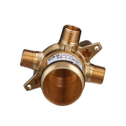 Moen U130CI M-CORE 3-Series 3 Port Shower Mixing Valve with CC/IPC Connections, or Unfinished