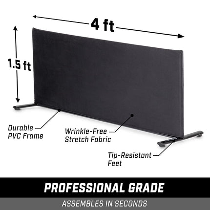 GoSports Pickleball Ball Barrier 3 Pack - Brandable Court Dividers for Pickleball Courts