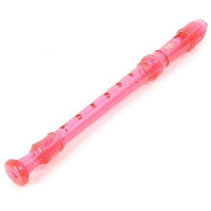 YAMAHA YRS-20BP Recorder - Soprano Recorder, Baroque fingering, Translucent Pink, Standard