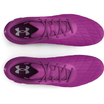 Under Armour Magnetico Select 3.0 Jr Unisex Soccer Shoe, (500) Mystic Magenta/Mystic Magenta/White, 24.5 cm