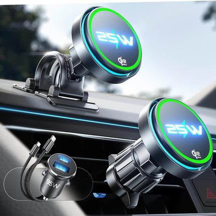 LISEN for Qi2.2 25W MagSafe Car Charger Mount with
