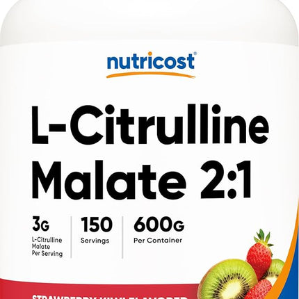 Nutricost L-Citrulline Malate 2:1 (600 Grams) (Strawberry Kiwi)