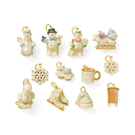 Lenox 828202 Snow Pals 12 Piece Ornament Set