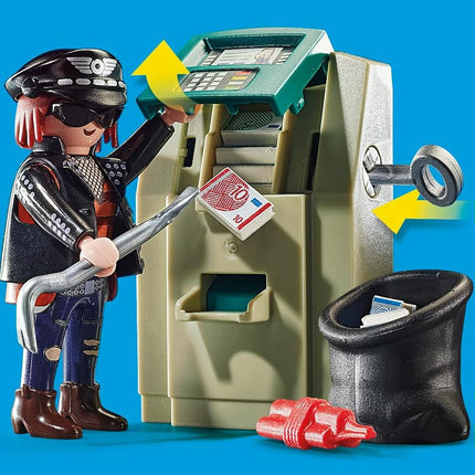 Playmobil - 70572 City Action Politiemotor: achtervolging Van de geldrover,Multi kleuren