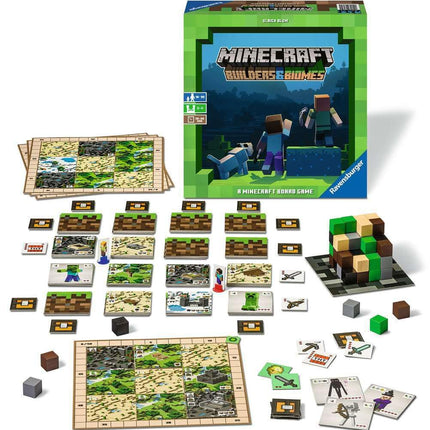 Ravensburger Minecraft Builders & Biomes Strategy Board Game for Ages 10+