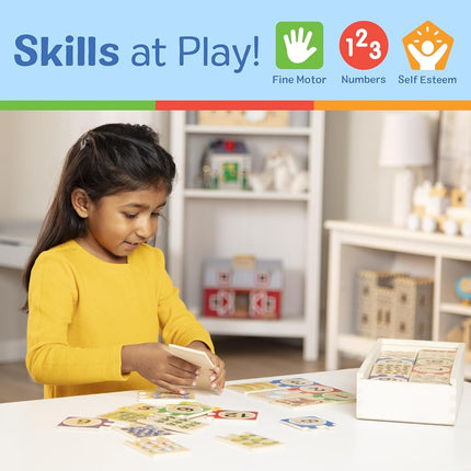 Melissa & Doug Self-Correcting Wooden Number Puzzles With Storage Box (40 pcs) Numbers Learning Puzzle for Kids Ages 4+