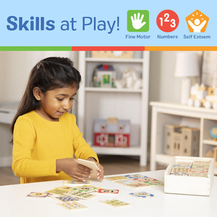 Melissa & Doug Self-Correcting Wooden Number Puzzles With Storage Box (40 pcs) Numbers Learning Puzzle for Kids Ages 4+