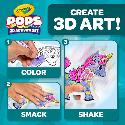 Crayola Pops Inflatable Characters, Coloring Set for Kids, Gift for Boys & Girls, Ages 5, 6, 7, 8