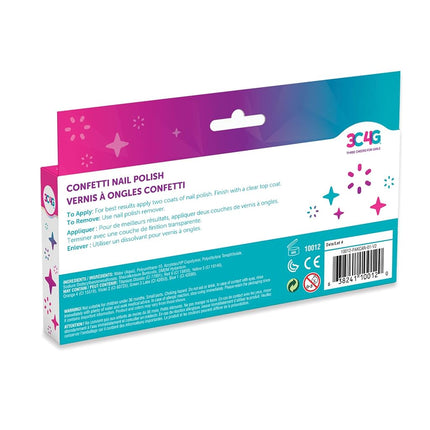 Three Cheers for Girls - Confetti Nail Polish Set - Nail Polish Set for Girls & Teens - Includes 5 Colors - Non-Toxic Nail Polish Kit for Kids Ages 8+