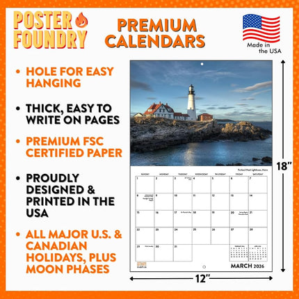Turtle Calendar 2027 Monthly Wall Calender 12 Month