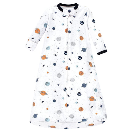 Gigoteuse, Sac de couchage, Couverture portable en coton à manches longues unisexe Hudson Baby, Espace, 18-24 mois
