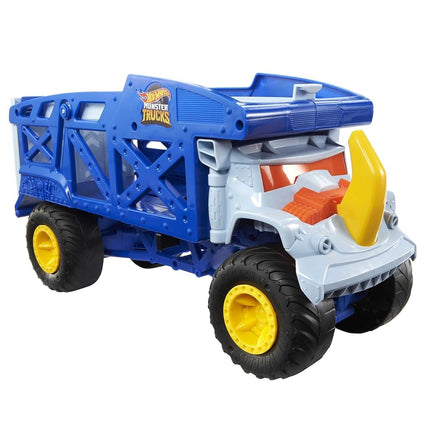 Hot Wheels Monster Trucks Rhino Rig Toy Hauler, Large-Scale Vehicle