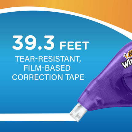 BIC WOTAPP418 EZ Correct Cinta Correctora Wite-Out, Multicolor
