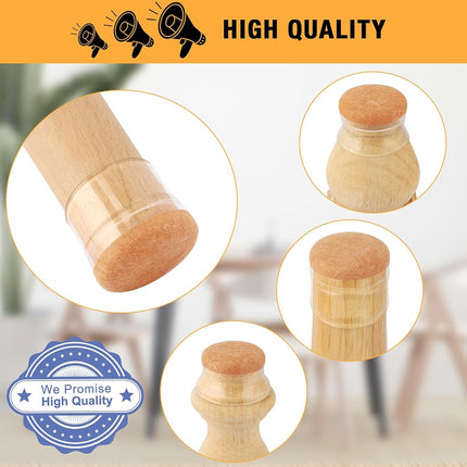 32 Pcs New Small Chair Leg Protectors for Hardwood Floors, Silicone Chair Leg Floor Protectors, Chair Leg Caps Covers Protect Wooden Floors from Scratching, Thick, Won't Tear