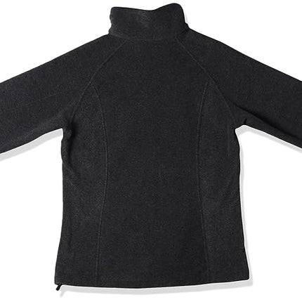 Columbia Women's Benton Springs Full Zip Fleece Jacket, Charcoal Heather, 1X