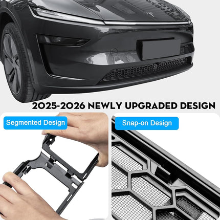 KUNIST Grille Mesh Inserts for 2025-2026 Tesla New Model Y Front Air Inlet Vent Grille Cover Replacement for New Model Y Juniper and 2026 Model YL Accessories
