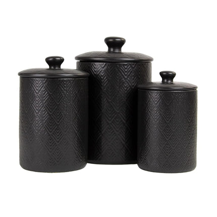 10 Strawberry Street Marquis 3 Piece Canister Set,