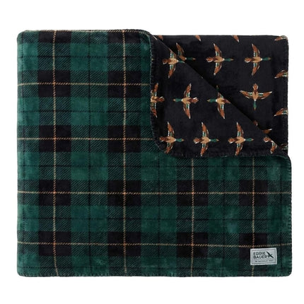 Eddie Bauer - Throw Blanket, Reversible Plush Flee