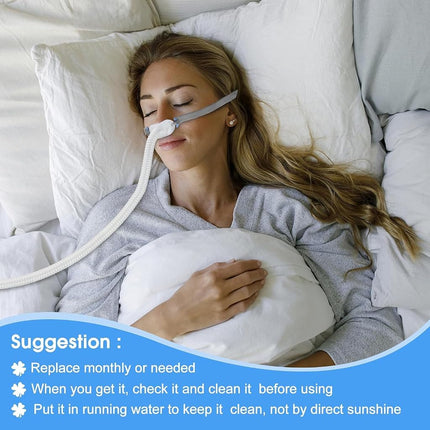 Replacement Cushions for AirFit P10 Nasal Pillow, 2-Pack, Ultra-Soft Silicone, Secure Fit, Leak-Free, Latex-Free (Large)