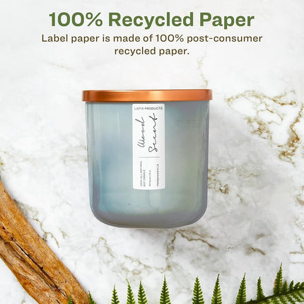 Avery EcoFriendly Matte White Recycled Rectangle Labels, 1" x 3", Print-to-The-Edge, Matte White Labels, Permanent Adhesive, Laser/Inkjet Printable, 400 Total