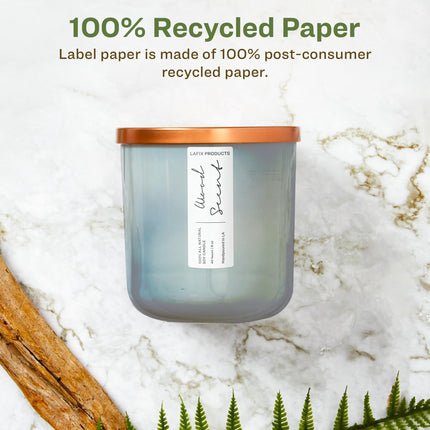 Avery EcoFriendly Matte White Recycled Rectangle Labels, 1" x 2", Print-to-The-Edge, Matte White Labels, Permanent Adhesive, Laser/Inkjet Printable, 1,200 Total