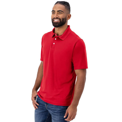 Hanes Sport Men's Cool DRI Men's Performance Polo,Deep Red,Small