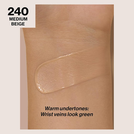 Revlon Colorstay Liquid Foundation Makeup for Combination/Oily Skin SPF 15, Longwear Medium-Full Coverage with Matte Finish, Medium Beige (240), 30 ml