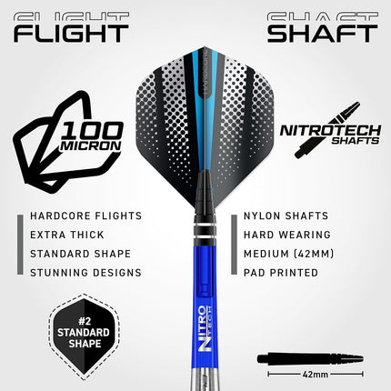 RED DRAGON Darts | Razor Edge Original 30g Steel Tip | Tungsten Darts Set