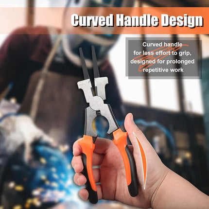 SPEEDWOX MIG Welding Pliers 9 Inch, MIG Core Pliers, Welding Tools for Scraping Spatter Gripping Drawing Wire Nozzle Tip Removal Install