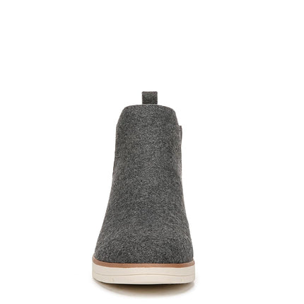 Dr. Scholl's Women's Northbound Ankle Boot, Charcoal Wool, 8.5 Wide