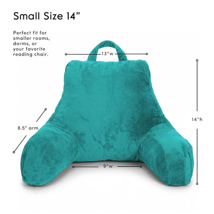 Nestl Reading Pillow for Bed, Back Pillow for Sitting Up in Bed, Teal