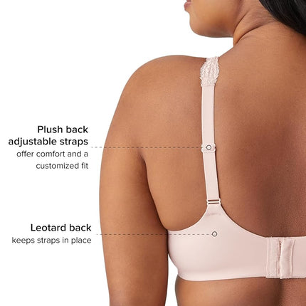 Wacoal Women's Softly Styled Full Figure Underwire Bra Coverage, Barbados Cherry, 42E