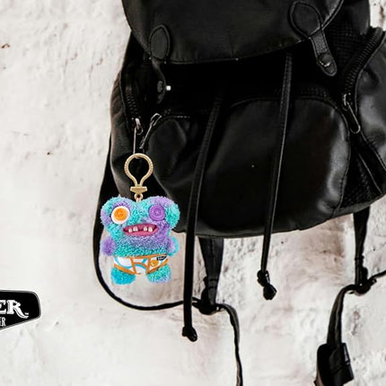 Fuggler Key Rings Series 4 by ZURU, 5 inch Funny Ugly Monster, Plush, Collectible, Toy (3 Pack, random assortment)