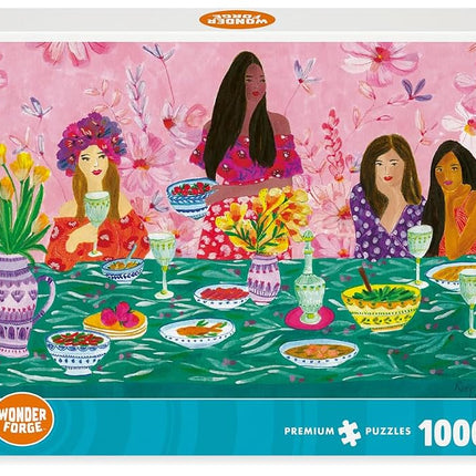 Wonder Forge Ladies' Brunch 1000 Piece Jigsaw Puzzle for Adults | Unique, Perfectly-Fitting Pieces | Fun, Vibrant Imagery | Amazon Exclusive