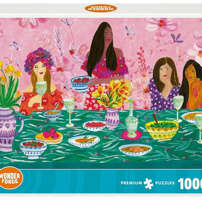 Wonder Forge Ladies' Brunch 1000 Piece Jigsaw Puzzle for Adults | Unique, Perfectly-Fitting Pieces | Fun, Vibrant Imagery | Amazon Exclusive
