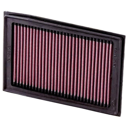K&N Replacement air filter compatible with Kawasaki EX250R Ninja 2008-2012, EX300 2012-2015 (KA-2508)