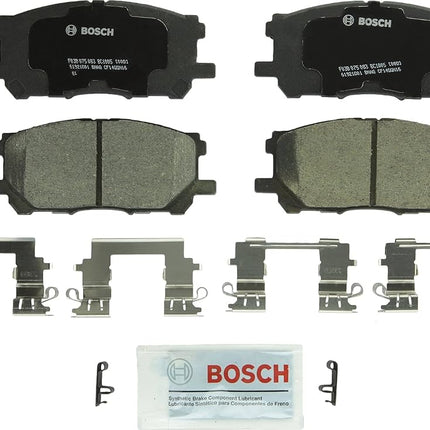 BOSCH BC1005 QuietCast Premium Ceramic Disc Brake Pad Set - Compatible with Select Lexus RX330, RX350, RX400h; Toyota Highlander; FRONT