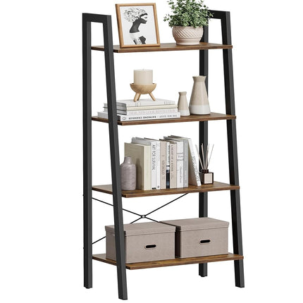 VASAGLE Ladder Shelf, 4-Tier Bookshelf, Storage Ra