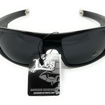 Locs Men's Original All Black Hardcore Sharp Square OG Sunglasses