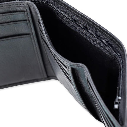 Columbia Men's RFID Trifold Wallet, Black Zipper, No Size, Trifold Rfid Security Men's Wallet