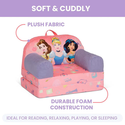 Delta Children - Disney Princess Cozee Buddy Flip-Out Kids Chair, Pink
