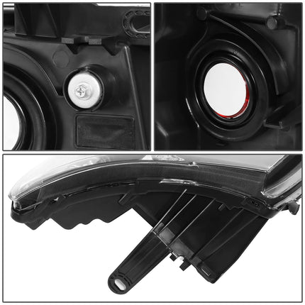 DNA Motoring HL-OH-CSIL07-BK-CL1 Pair of Black Housing Headlights Compatible with 07-13 Silverado 1500/07-14 Silverado 2500 3500 & HD Models