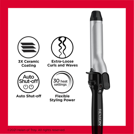 Revlon Long Lasting Loose Curls Curling Iron, 1-1/4"