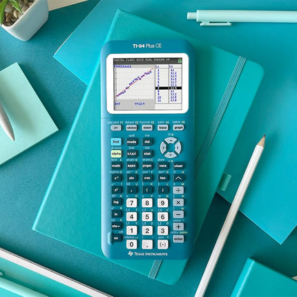 Texas Instruments TI-84 Plus CE Handheld Graphing Calculator, Teal, 84PLCE/TBL/1L1/AS