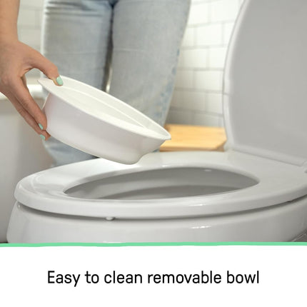 Summer Infant by Ingenuity My Size Potty Pro in White, Toddler Potty Training Toilet, Lifelike Flushing Sound, for Ages 18 Months, Up to 50 Pounds