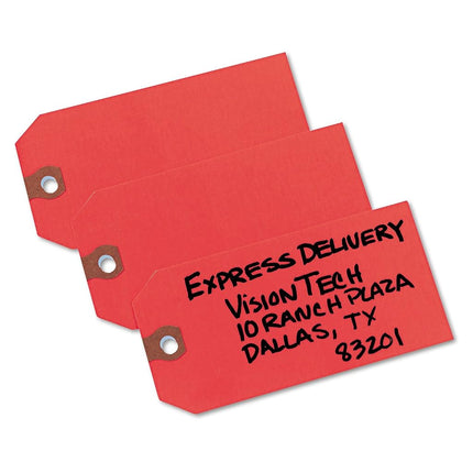 Avery 12345 Unstrung Shipping Tags, Paper, 4 3/4 x 2 3/8, Red (Box of 1000)